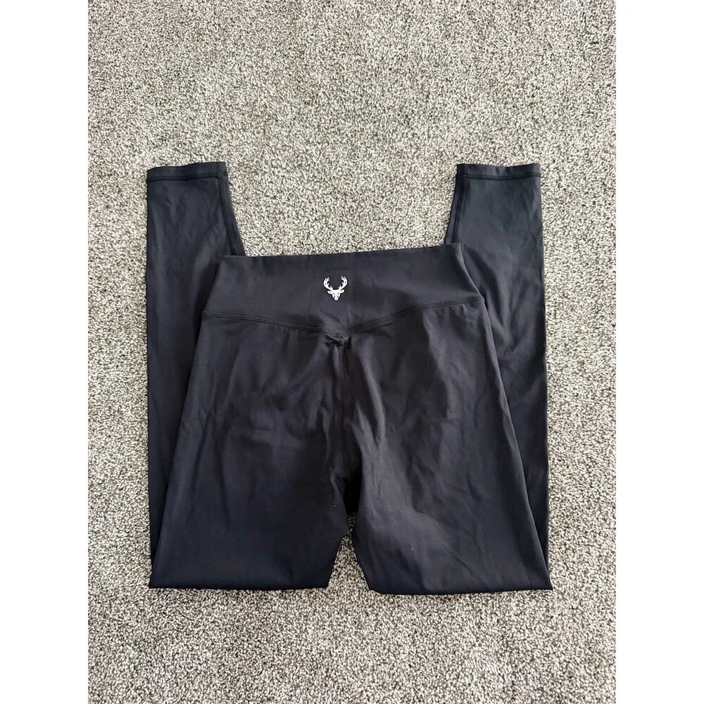 Bucked Up Leggings Womens Size L Black High Rise Compression Athletic 28